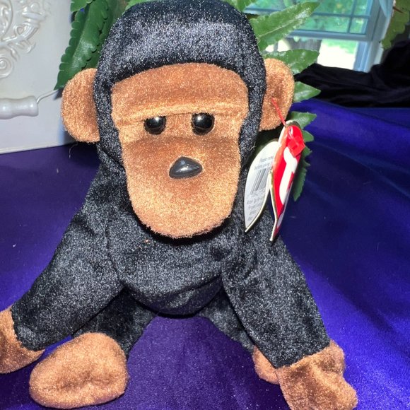 NWT & VTG📌 Ty Beanie Baby Canyon the Cougar 1998 & Congo the Gorilla 1996 - Picture 2 of 13